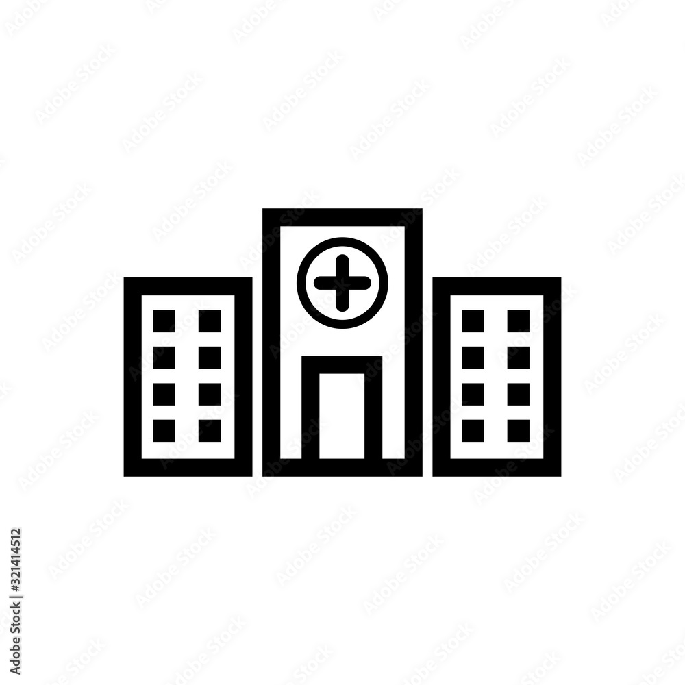 Hospital logo template, design vector icon illustration Hospital logo template, design vector icon illustration