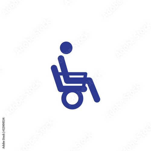 Patient logo template, design vector icon illustration