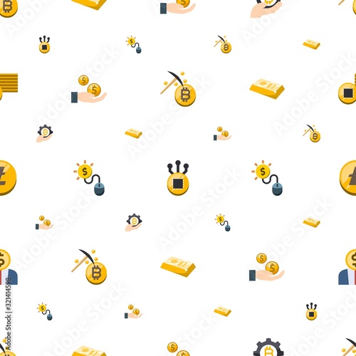 exchange icons pattern seamless