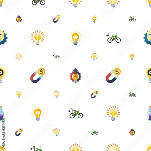 energy icons pattern seamless
