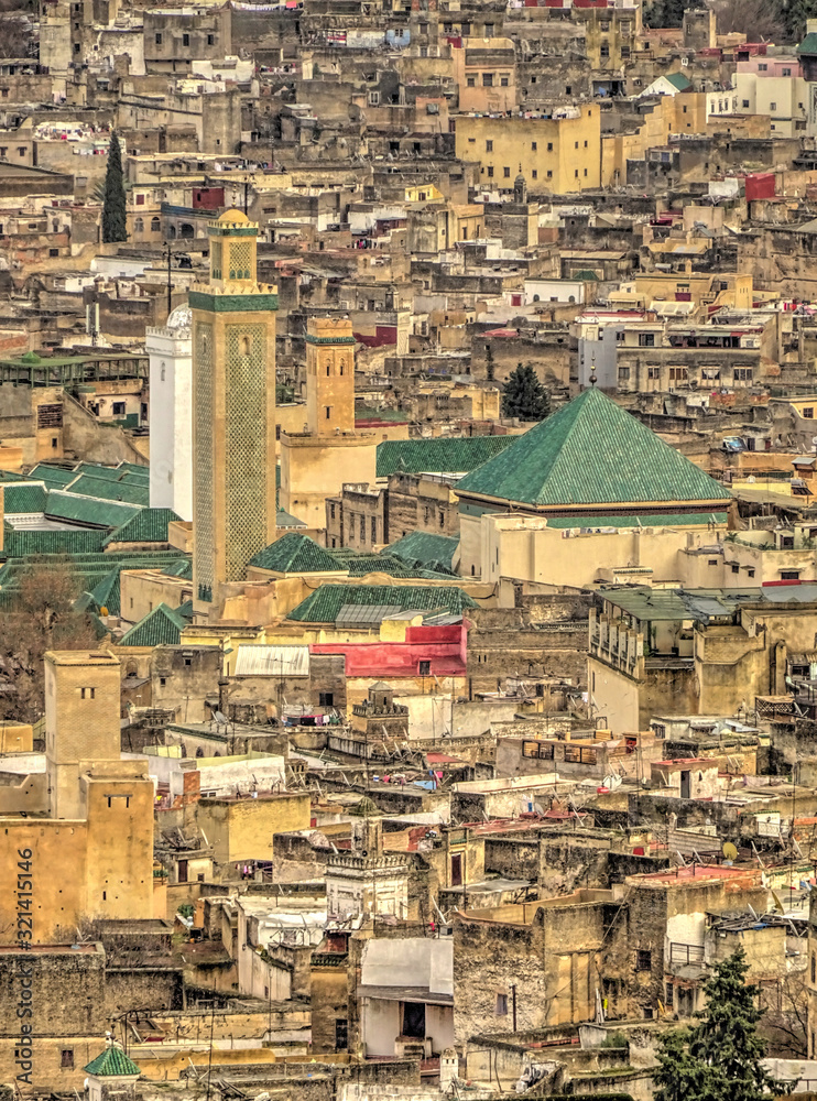 Fez Cityscape, Morocco