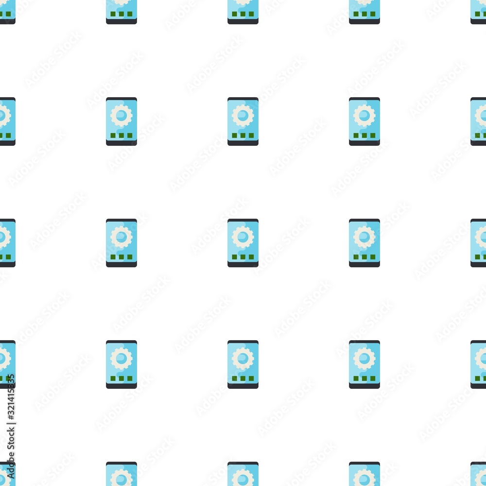 app development icon pattern seamless isolated on white background