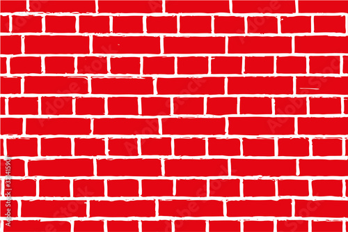 Vector red wall background pattern