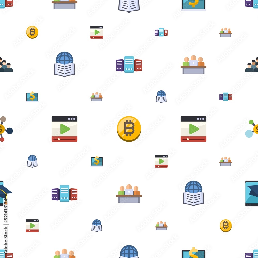 network icons pattern seamless
