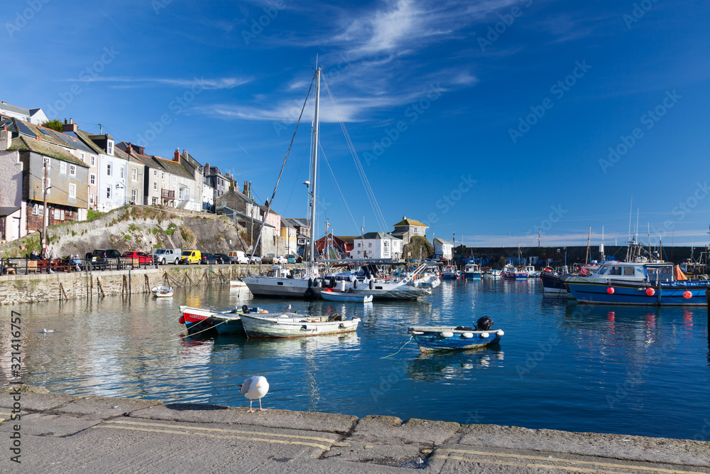 Mevagissey Harbour Cornwall England