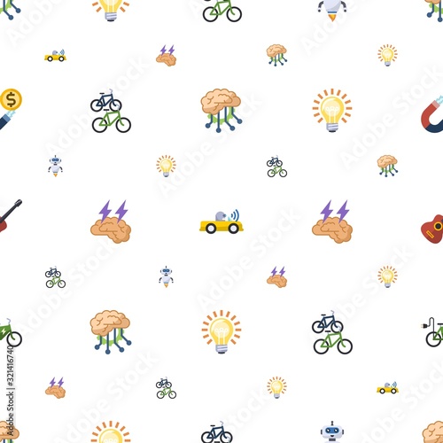 electric icons pattern seamless