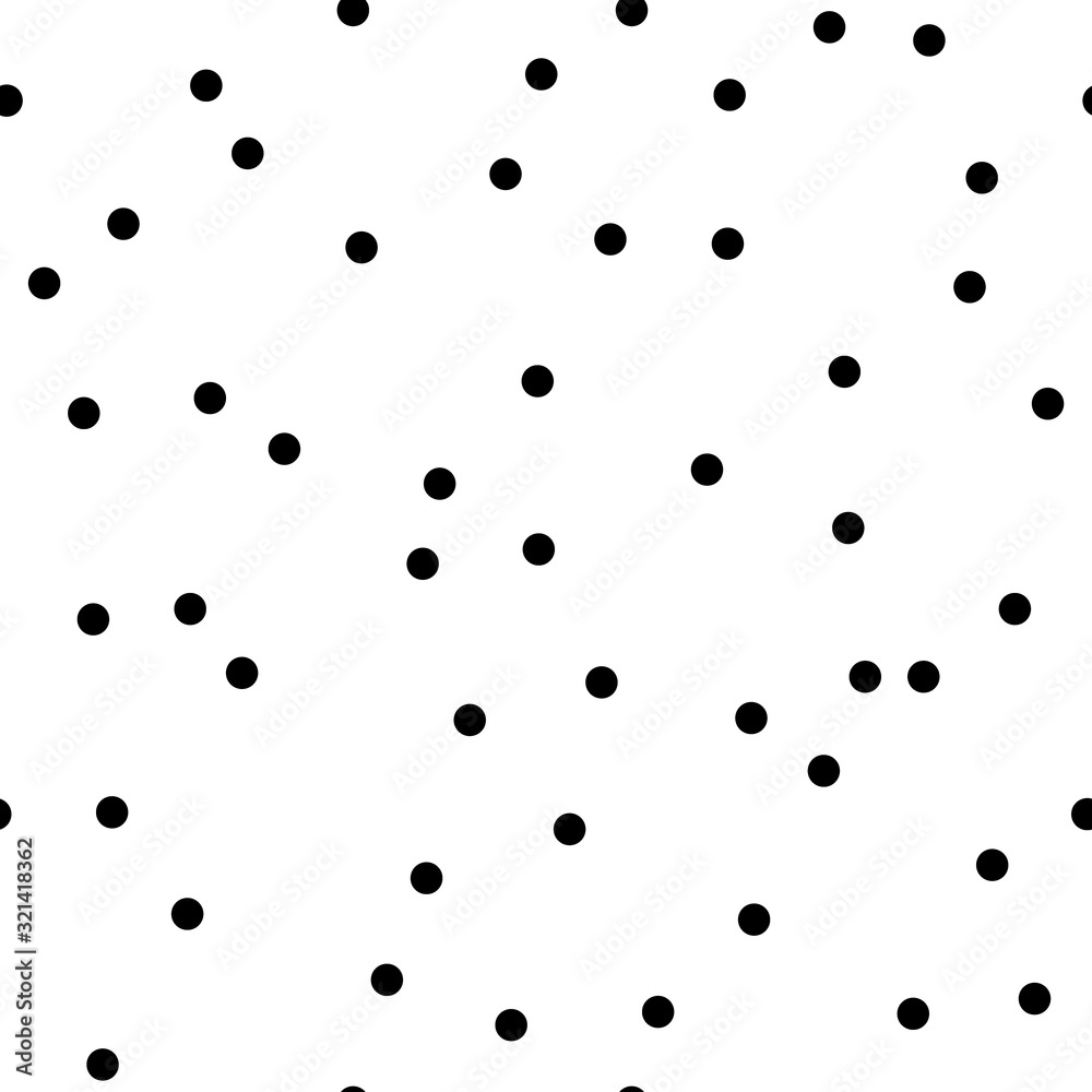Vector seamless pattern with dots in a chaotic manner. Simple design for wrapping, wallpaper, textile Vector seamless pattern with dots in a chaotic manner. Simple design for wrapping, wallpaper, textile
