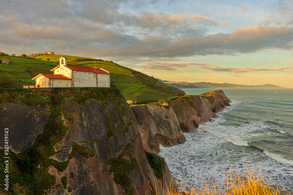The Christian hermitage of San Telmo in Zumaia