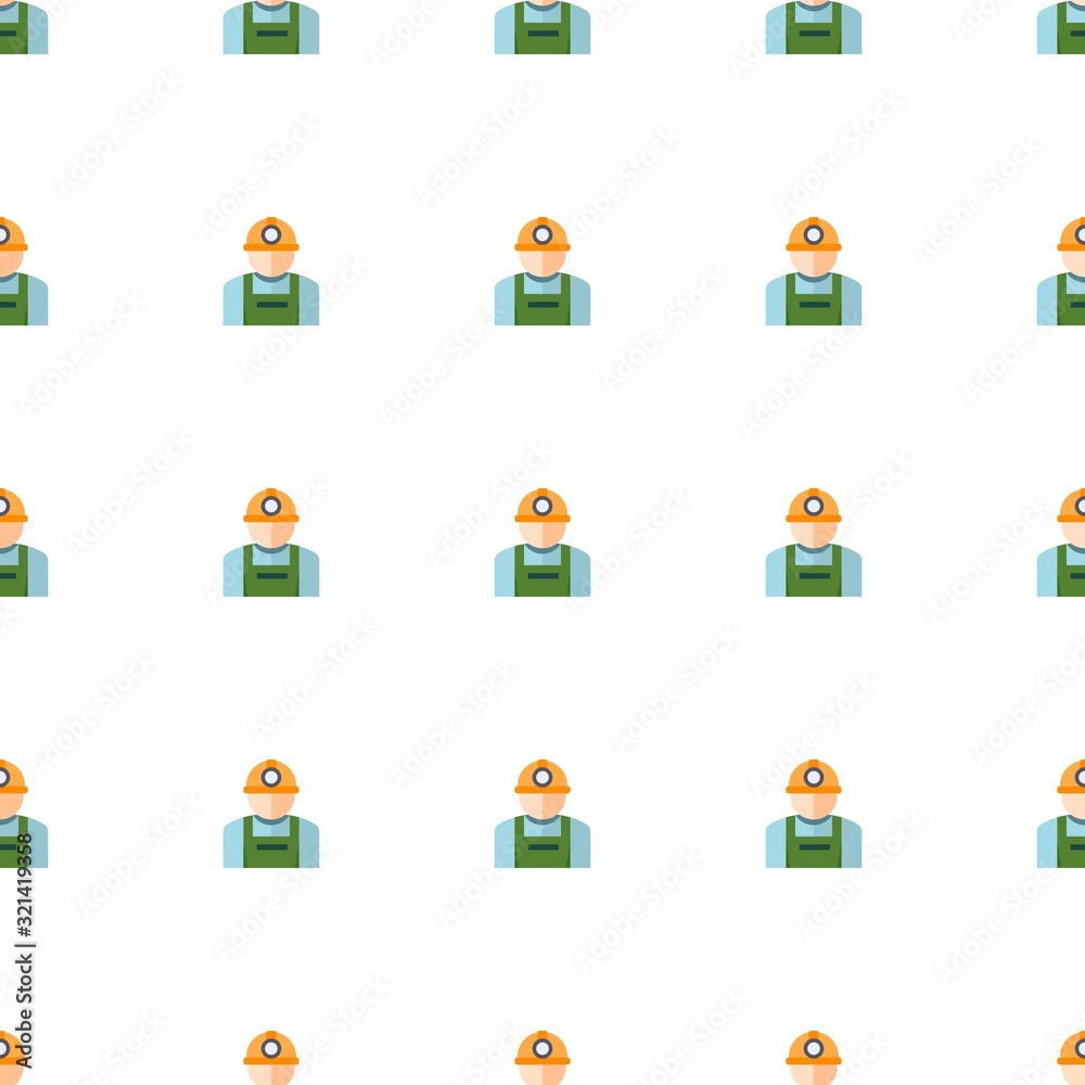 worker icon pattern seamless isolated on white background worker icon pattern seamless isolated on white background