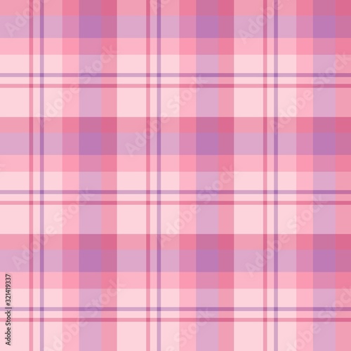 Seamless pattern in fantasy cozy pink and violet colors for plaid, fabric, textile, clothes, tablecloth and other things. Vector image.