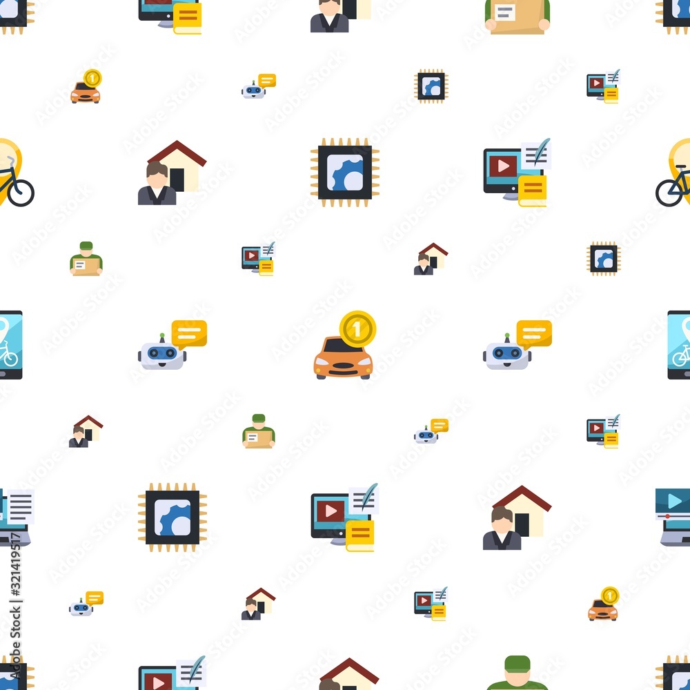 service icons pattern seamless