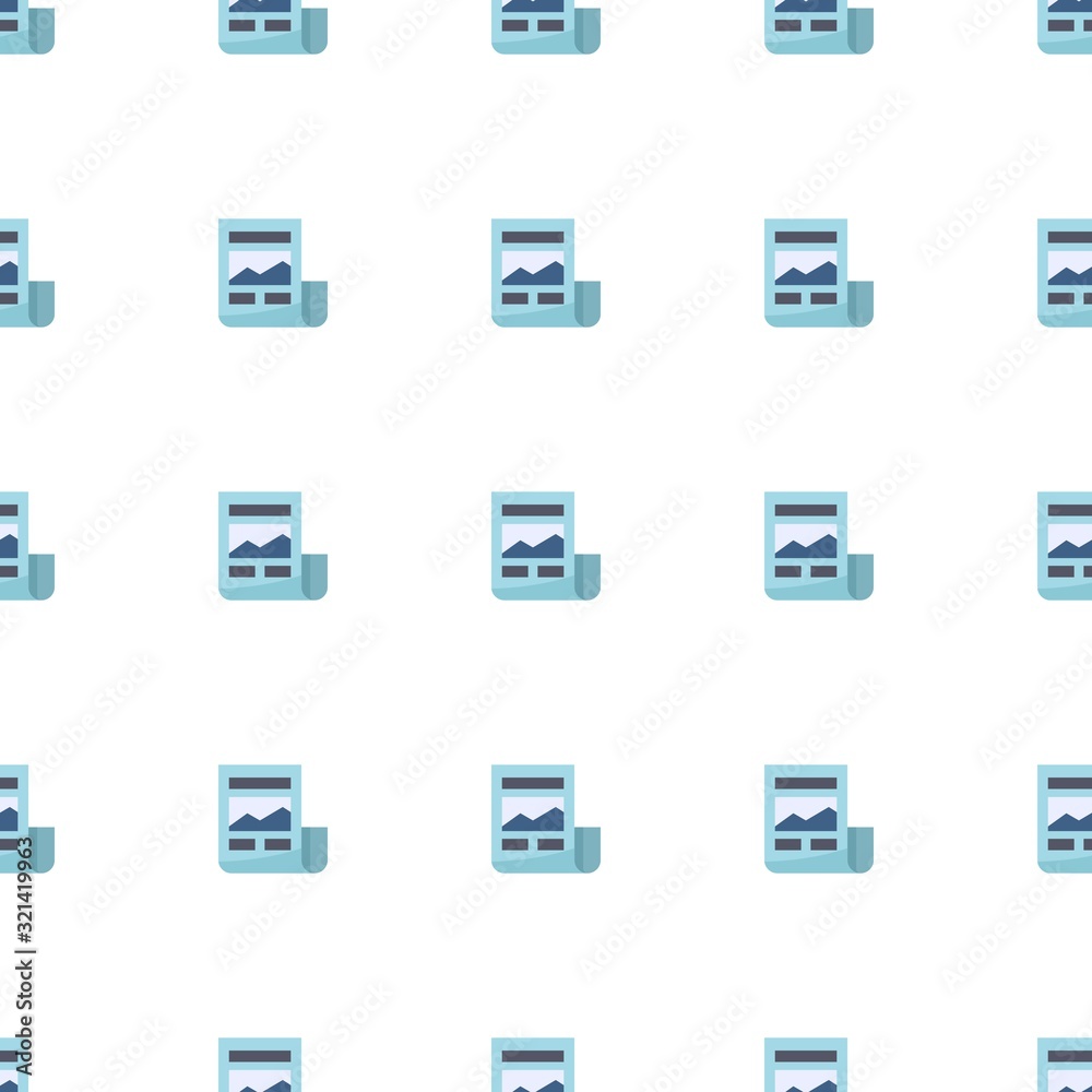 News Feed icon pattern seamless isolated on white background