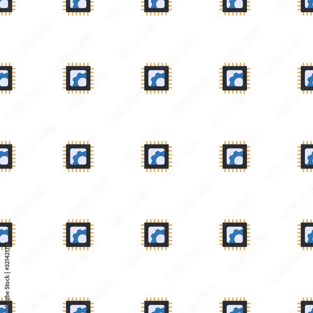 Obraz premium Electronics repair icon pattern seamless isolated on white background