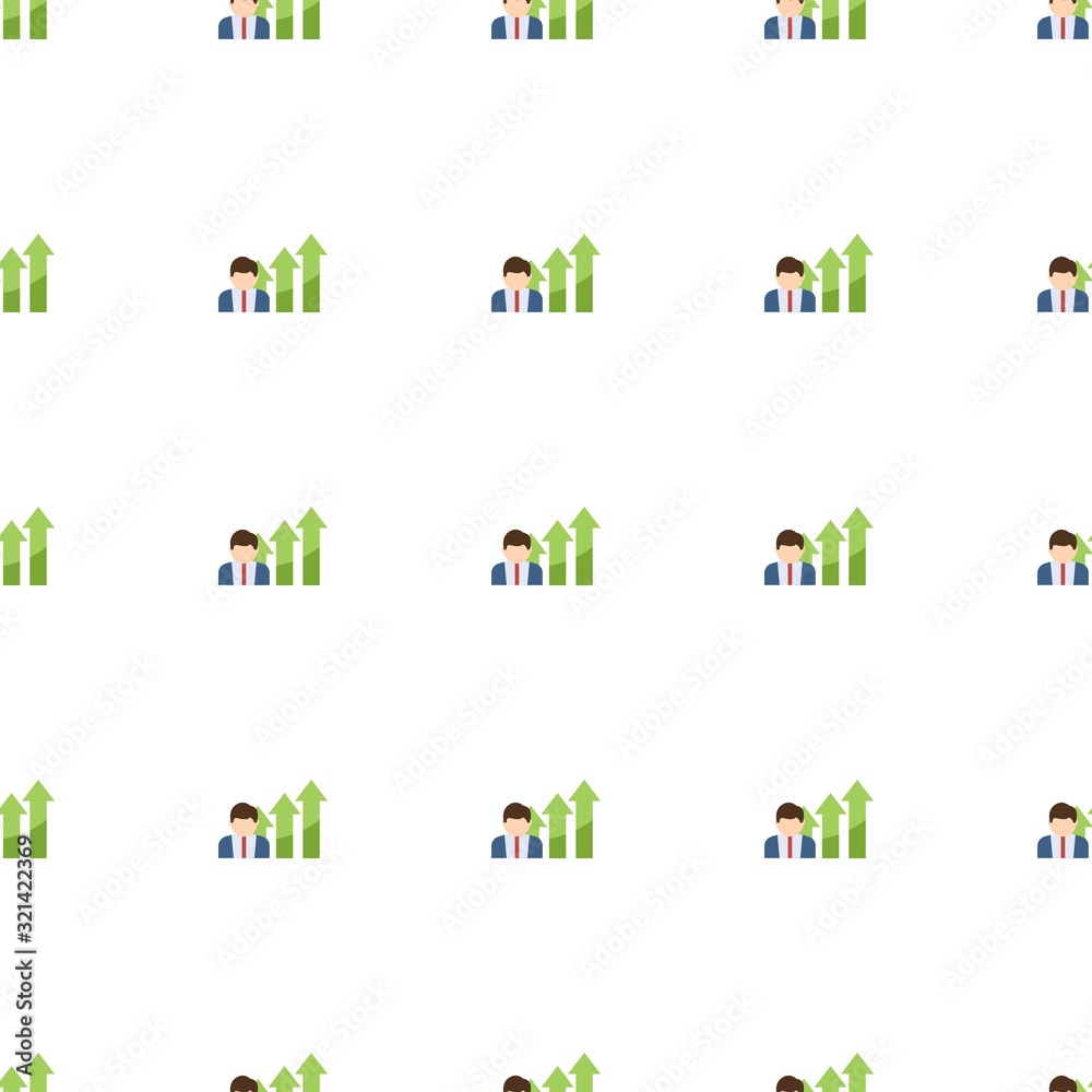 Business opportunity icon pattern seamless isolated on white background