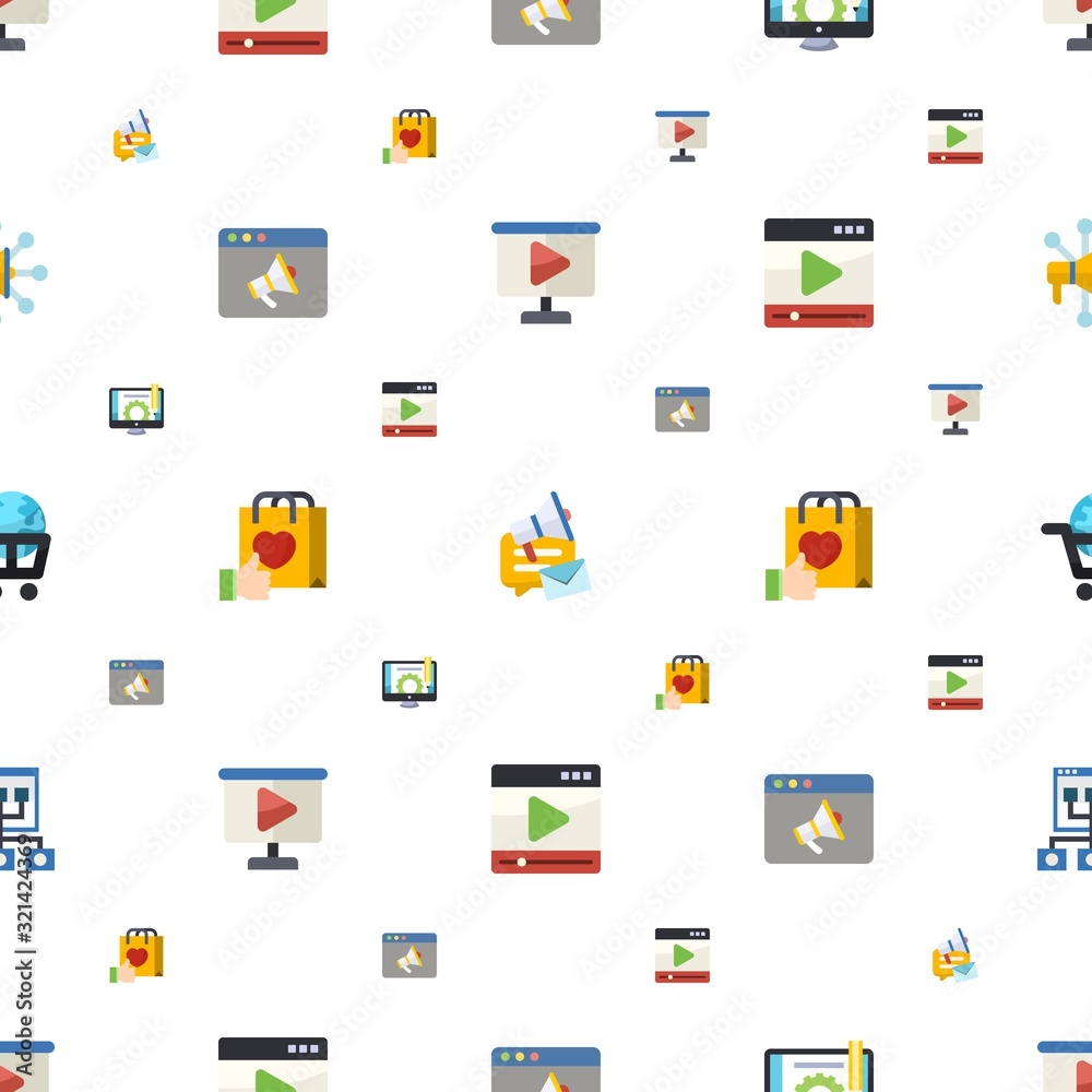 media icons pattern seamless media icons pattern seamless