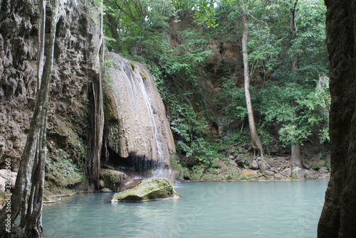 Eravan waterfall in Thailand, Suoutheast Asia photo