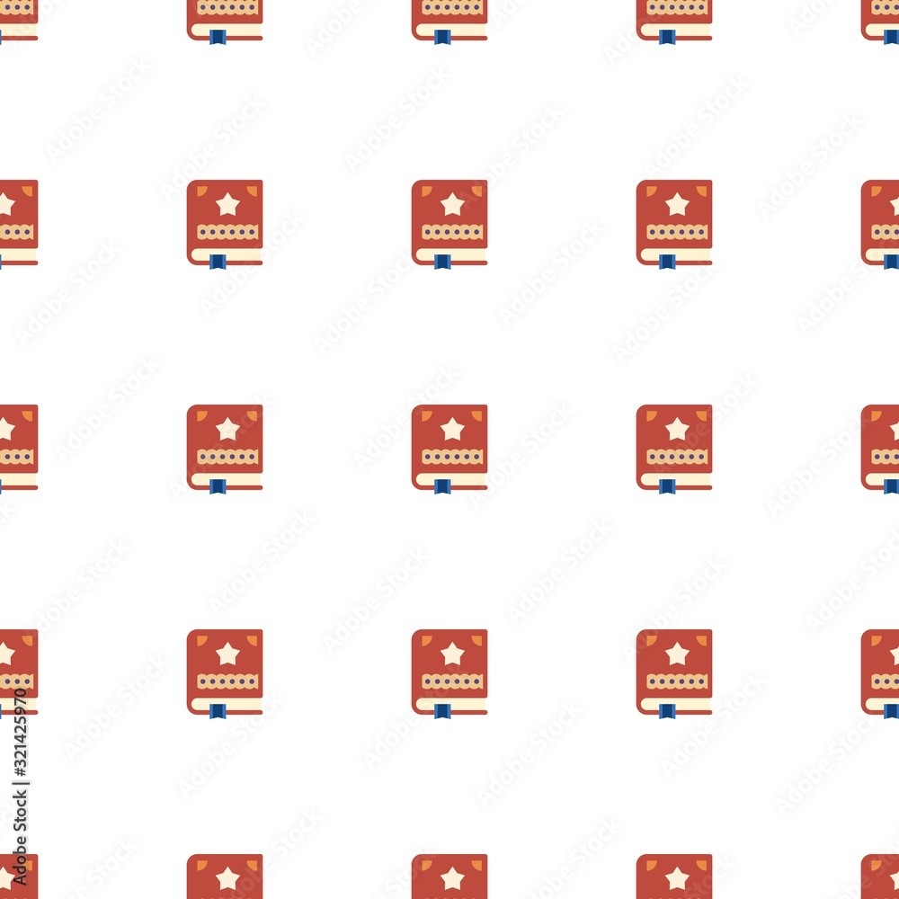 Scrapbooking icon pattern seamless isolated on white background. Editable flat Scrapbooking icon. Scrapbooking icon pattern for web and mobile.