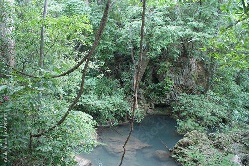 Eravan waterfall in Thailand, Suoutheast Asia photo