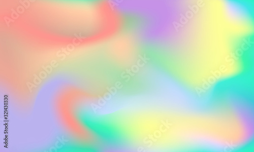 Colorful holographic abstract pastel gradient texture design for pattern background