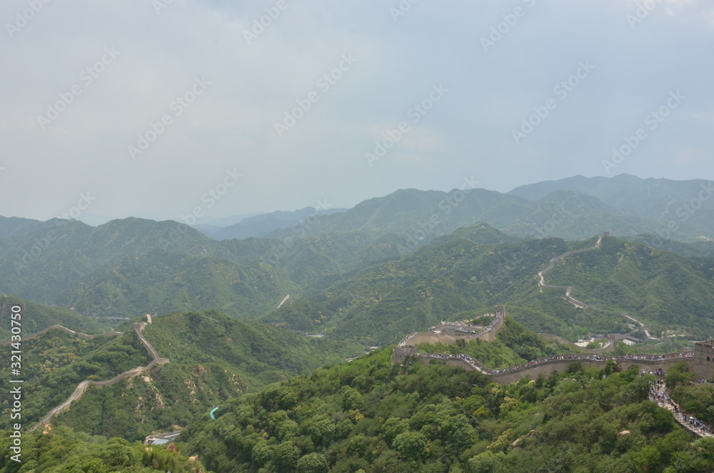 landscape view of Great wall, Beijing, China