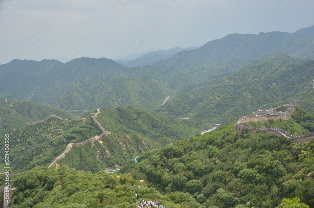 landscape view of Great wall, Beijing, China