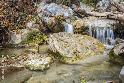 Small stream on a hike through the San Gabriel Mountains in California photo