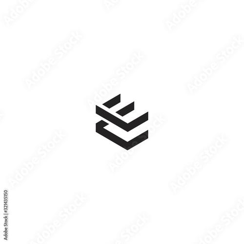 CE C E logo icon design template elements