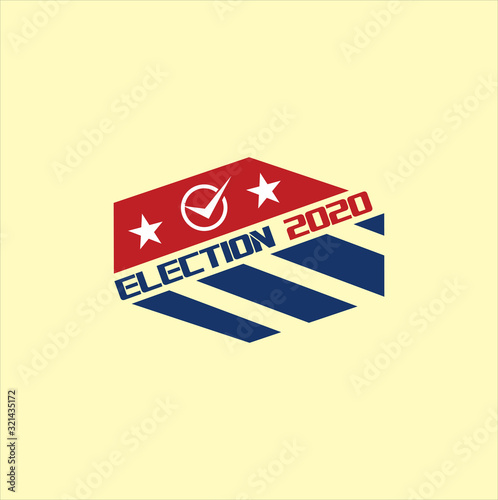 2020 United States of America presidential election logo. Election Day Logo 2020 Vector Stock . Us Election Day 