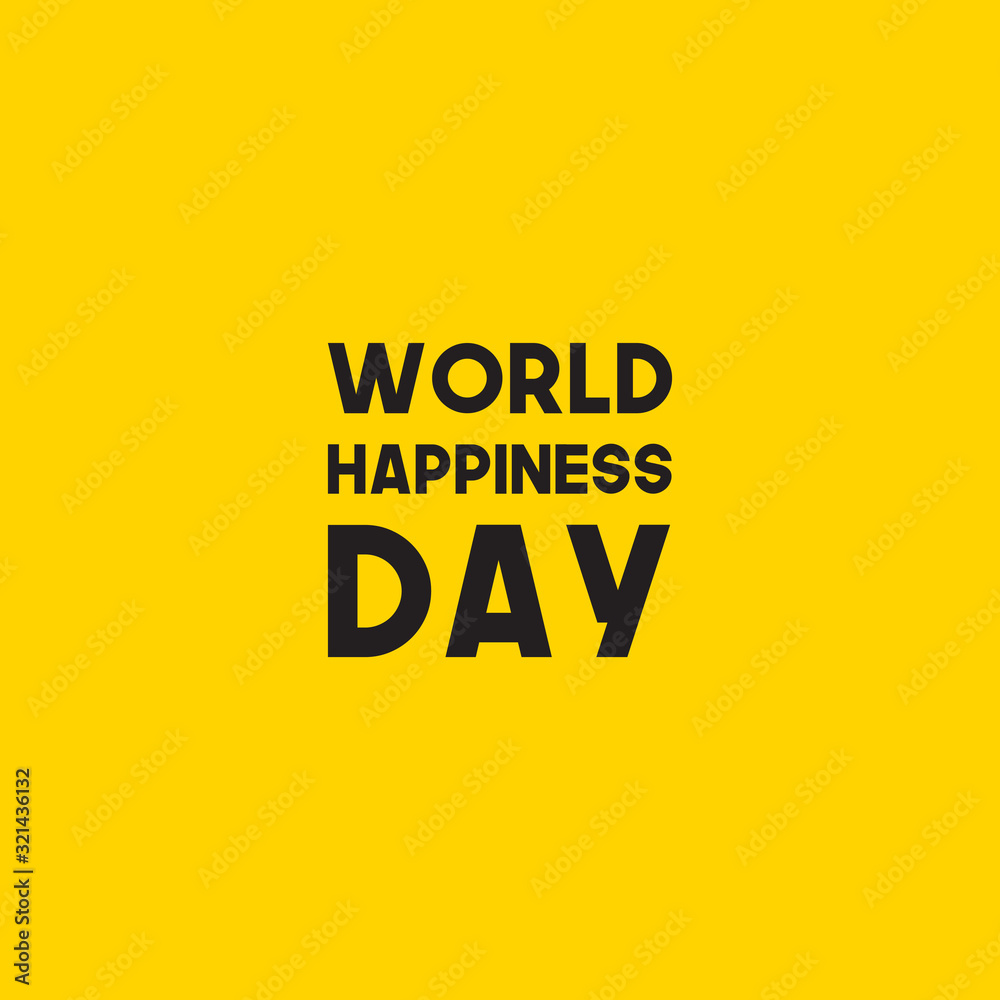 World Happiness Day Celebration Vector Template Design Illustration World Happiness Day Celebration Vector Template Design Illustration