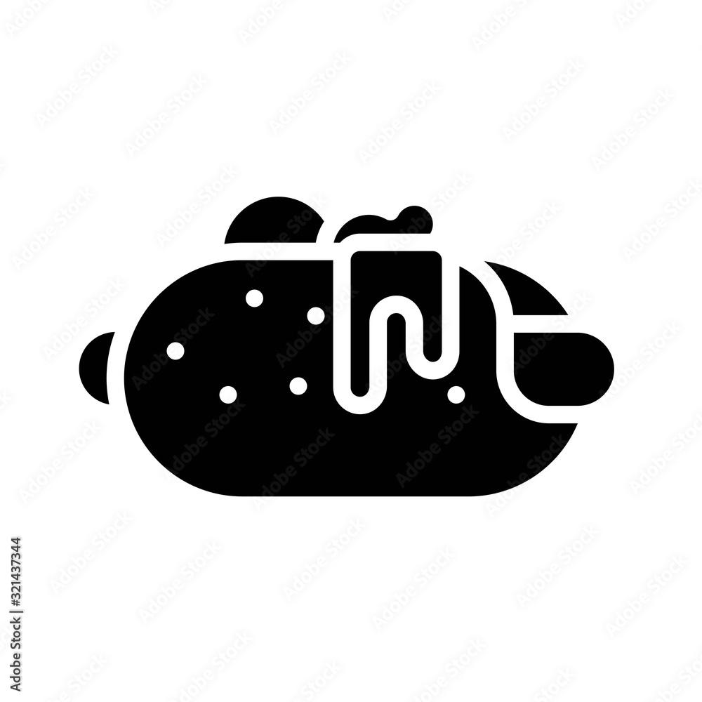 Sandwich vector, fast food related solid design icon Sandwich vector, fast food related solid design icon