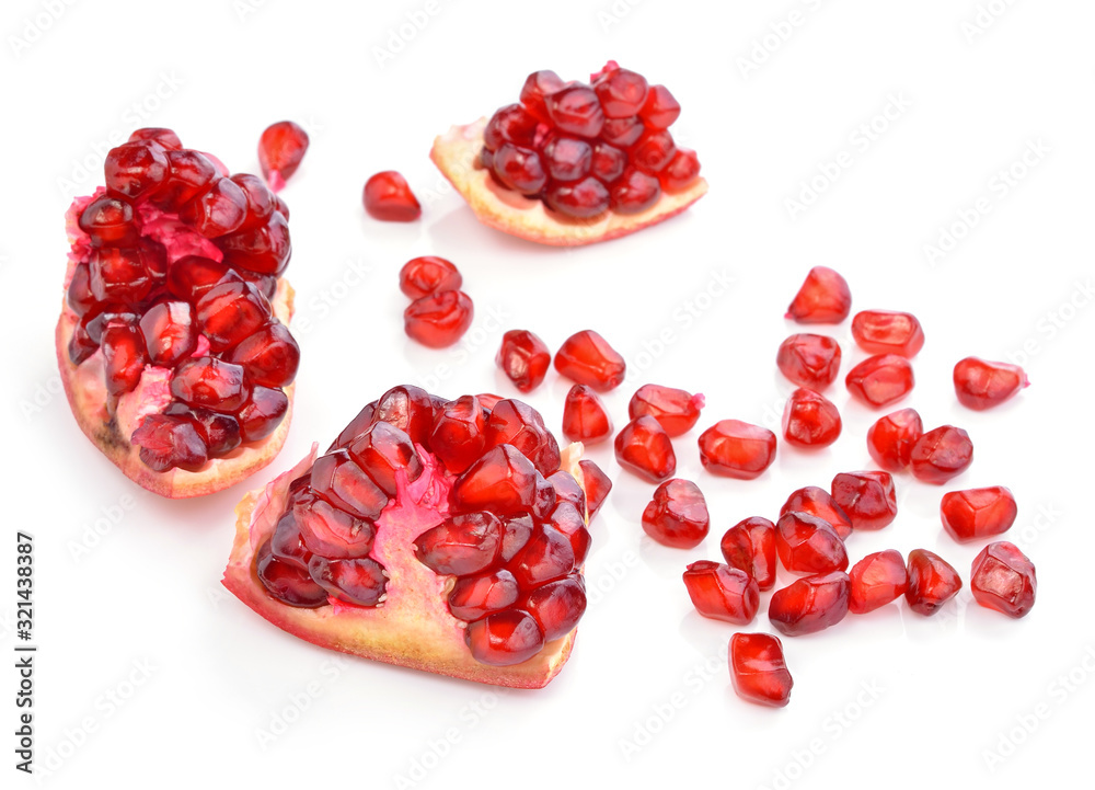 fruit pomegranate isolated on white background fruit pomegranate isolated on white background