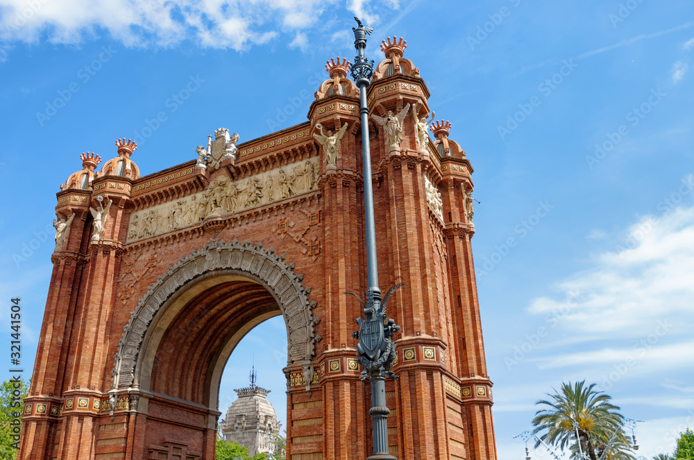 Triumphal arch in Barcelona 
