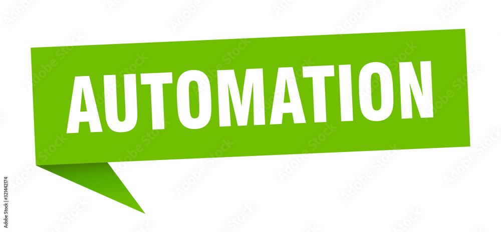 automation speech bubble. automation ribbon sign. automation banner automation speech bubble. automation ribbon sign. automation banner