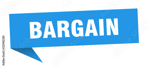 bargain speech bubble. bargain ribbon sign. bargain banner