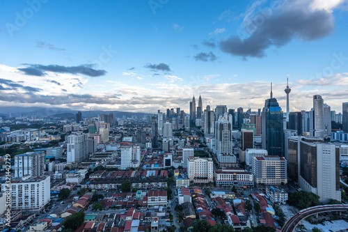 Photography city skyline in kuala lumpur