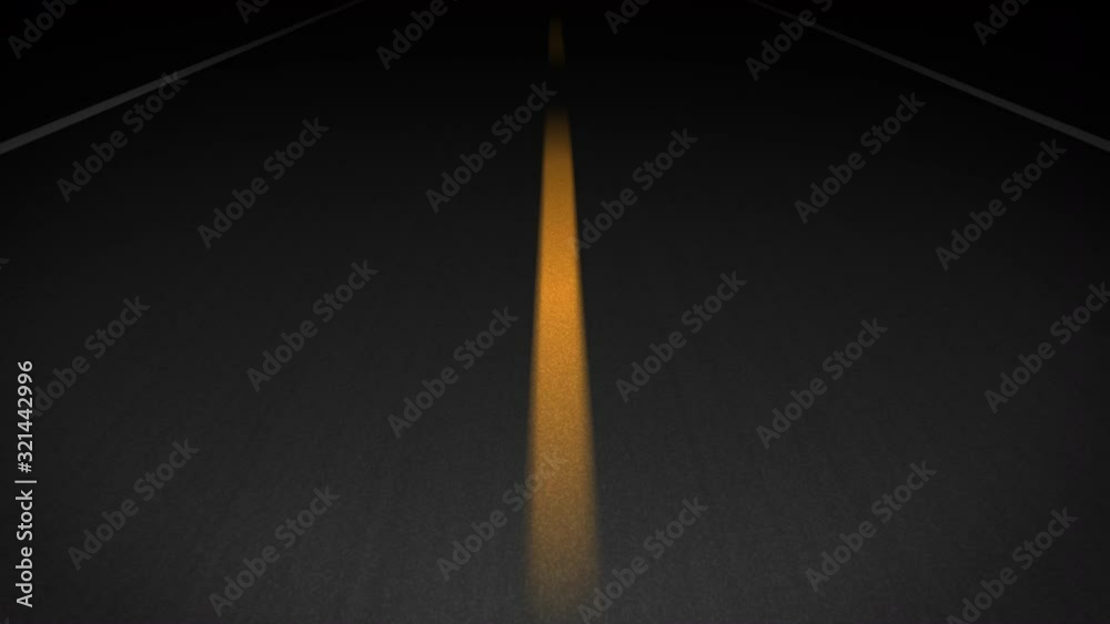 Animation 4K - Speed road at night. Motion seamlessly loop-able abstract background