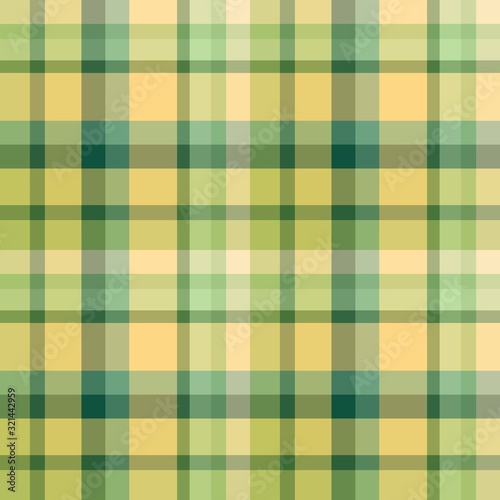 Seamless pattern in fantasy juicy green and yellow colors for plaid, fabric, textile, clothes, tablecloth and other things. Vector image.