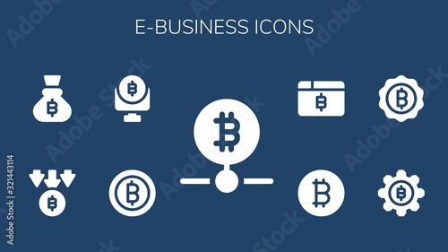 Modern Simple Set of e-business Vector filled Icons