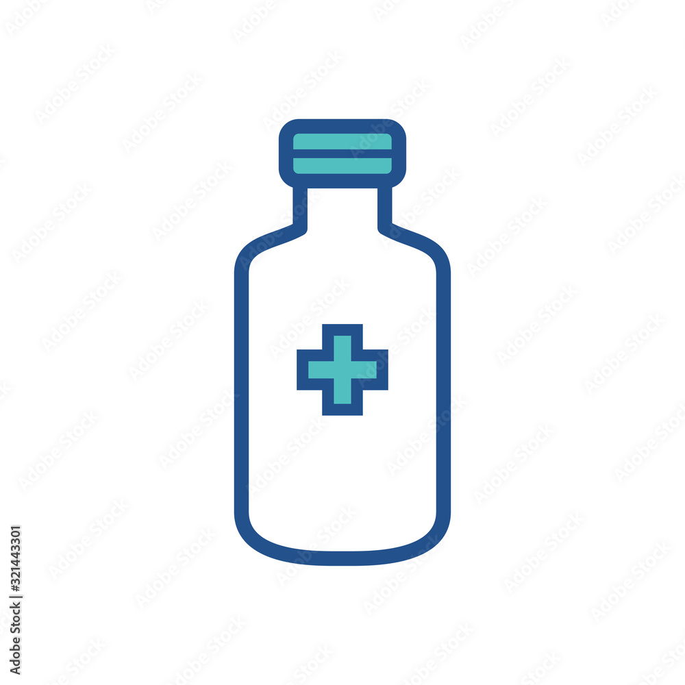MEDICINE BOTTLE icon collection, trendy style MEDICINE BOTTLE icon collection, trendy style