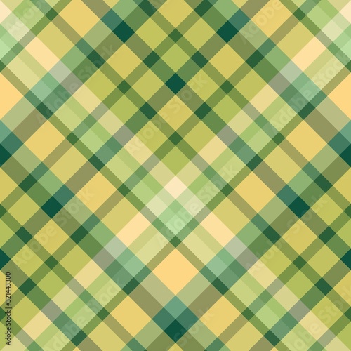 Seamless pattern in fantasy juicy green and yellow colors for plaid, fabric, textile, clothes, tablecloth and other things. Vector image. 2