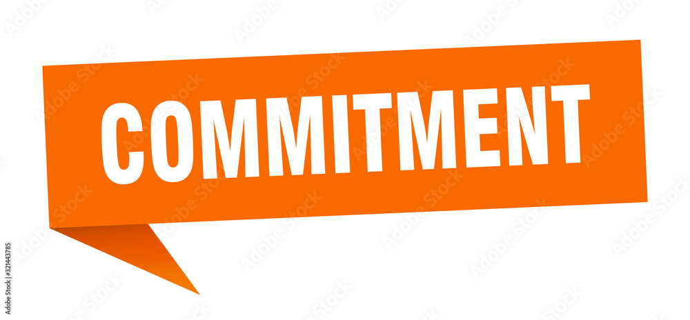 commitment speech bubble. commitment ribbon sign. commitment banner commitment speech bubble. commitment ribbon sign. commitment banner