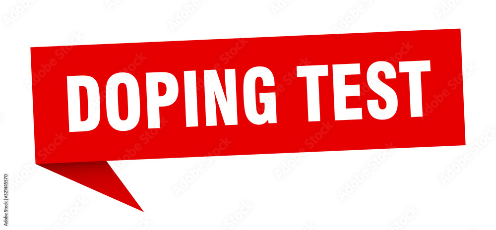 doping test speech bubble. doping test ribbon sign. doping test banner doping test speech bubble. doping test ribbon sign. doping test banner