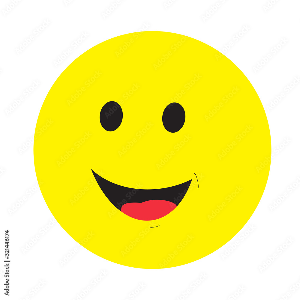 Smile Emoticon Yellow Logo Vector Template Design Illustration Smile Emoticon Yellow Logo Vector Template Design Illustration
