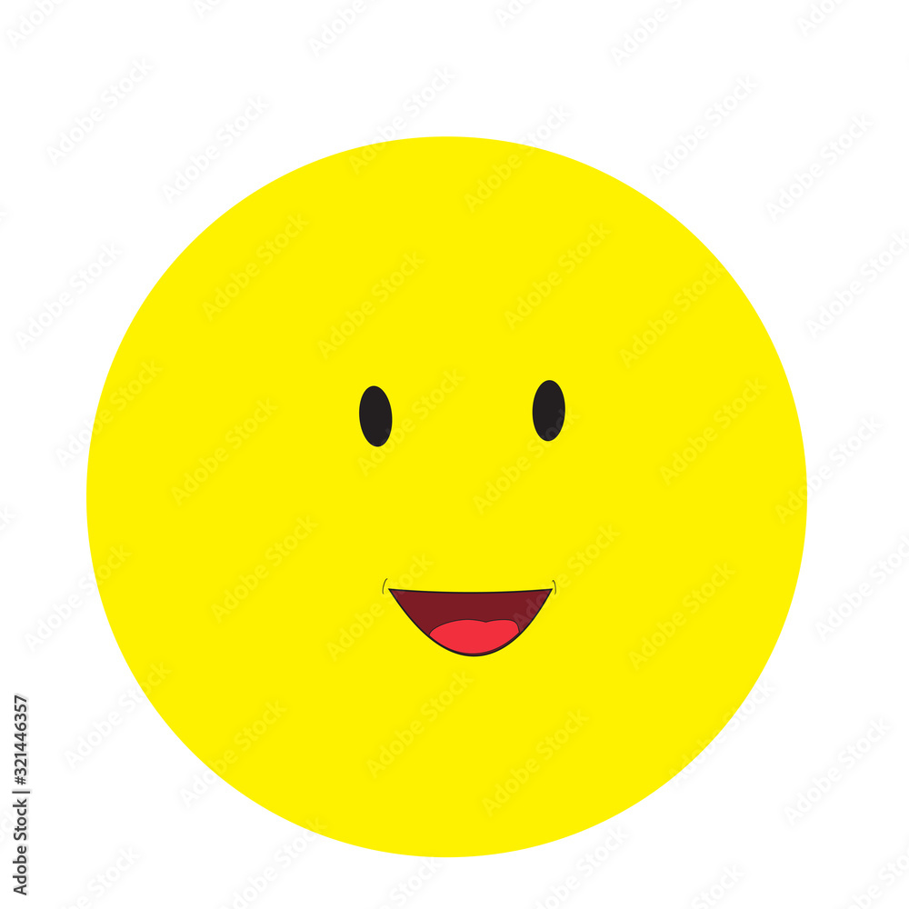 Smile Emoticon Yellow Logo Vector Template Design Illustration Smile Emoticon Yellow Logo Vector Template Design Illustration