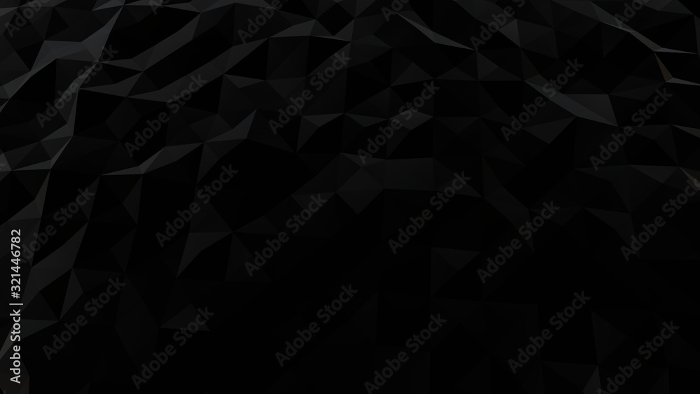 abstract background black dark low poly triangles . geometric shapes technical science wallpaper , glamour fashion sparkle of bloom defocus bokeh dots . raster render 3d 4k abstract background black dark low poly triangles . geometric shapes technical science wallpaper , glamour fashion sparkle of bloom defocus bokeh dots . raster render 3d 4k