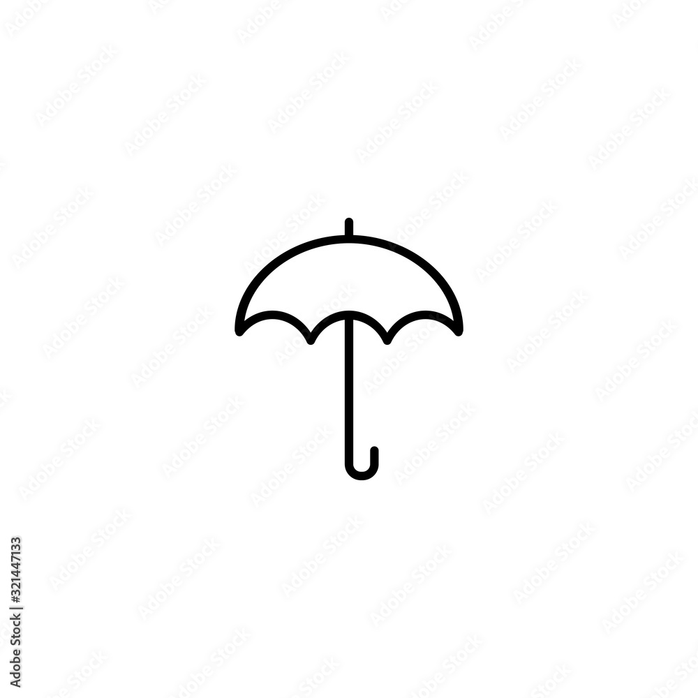 umbrella, rain protect icon vector illustration