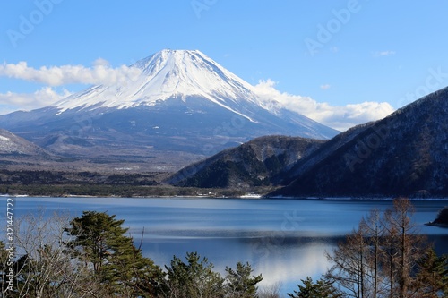 本栖湖からの富士山