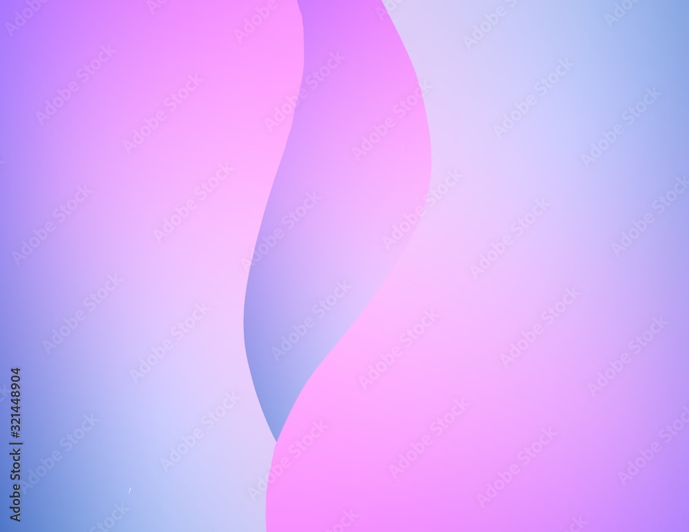 gradient of colorful range of purple and blue  in curves and layer