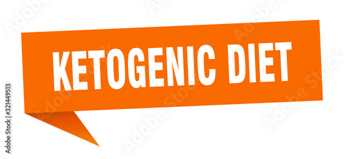 ketogenic diet speech bubble. ketogenic diet ribbon sign. ketogenic diet banner