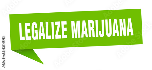 legalize marijuana speech bubble. legalize marijuana ribbon sign. legalize marijuana banner